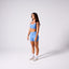 AJ scrunch crop - Azure